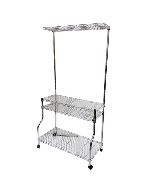 YT-32 CHROME WIRE SHELF FOR TV/COMPUTER 86×45×180 CM
