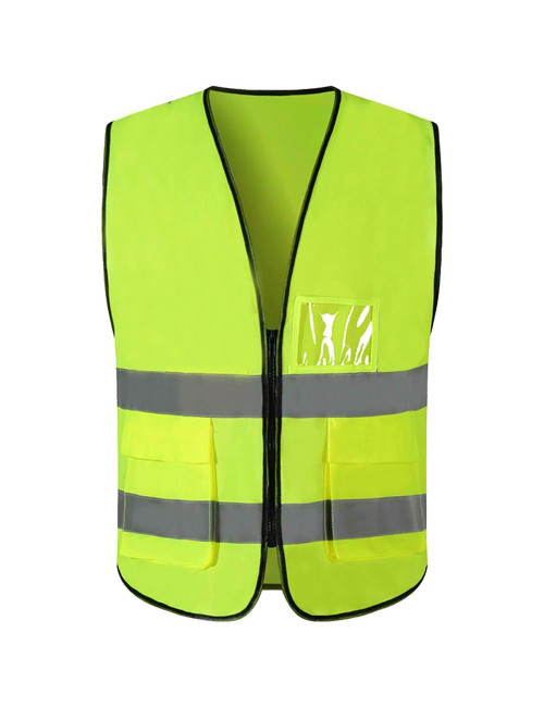 SAFETY VEST 3 POCKET GREEN 120G
