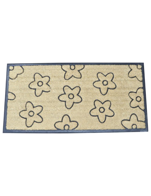 COIR BRUSH DOOR MAT RUBBER MOULDED 60 × 120 CM