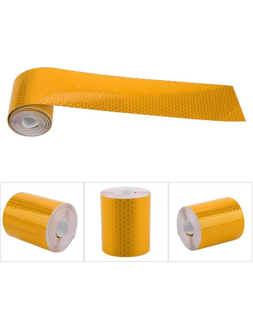 REFLECTIVE STICKER YELLOW 7 CM x 25 MTR