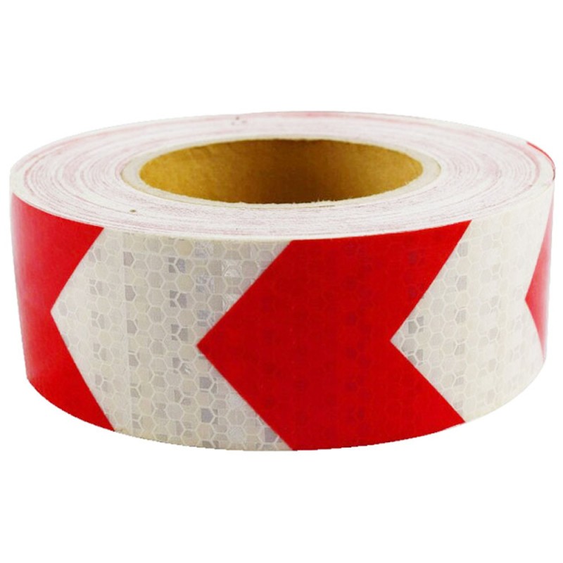 تيب فسفوري 2"×25 متر ابيض × احمر CHN