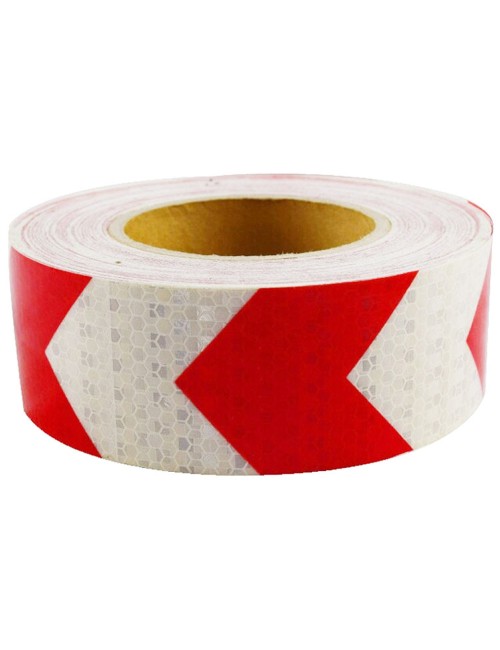 تيب فسفوري 2"×25 متر ابيض × احمر CHN
