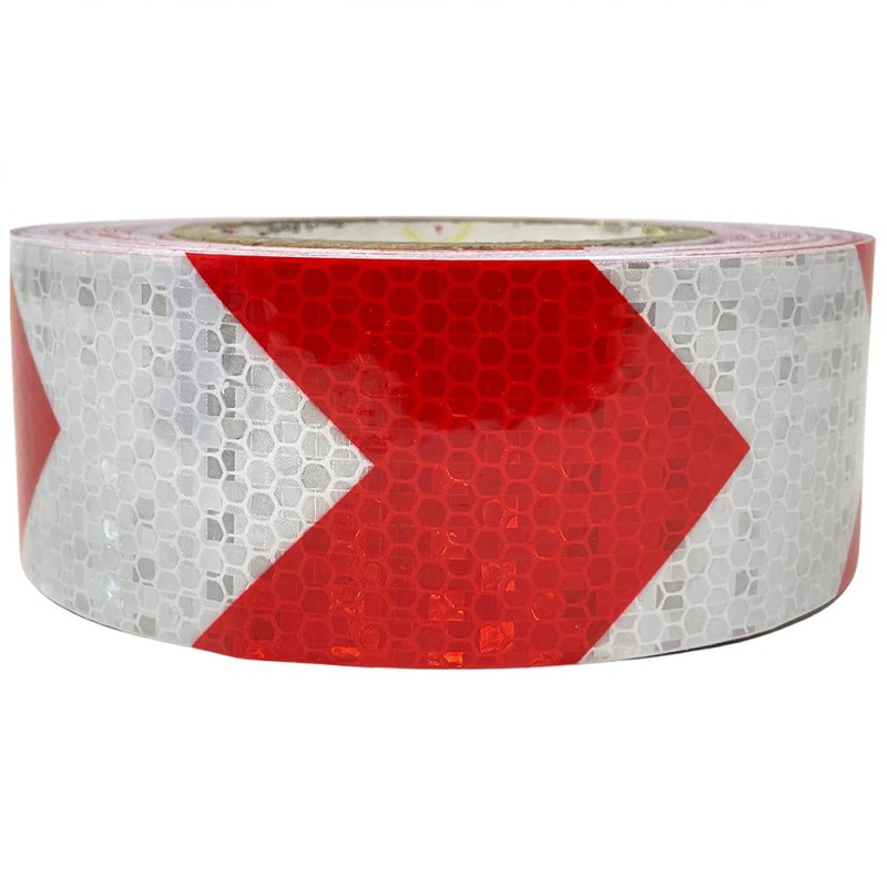 WARNING TAPE ADHESIVE RED/WHTE 5 CM x 25 MTR