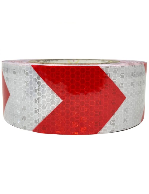 WARNING TAPE ADHESIVE RED/WHTE 5 CM x 25 MTR