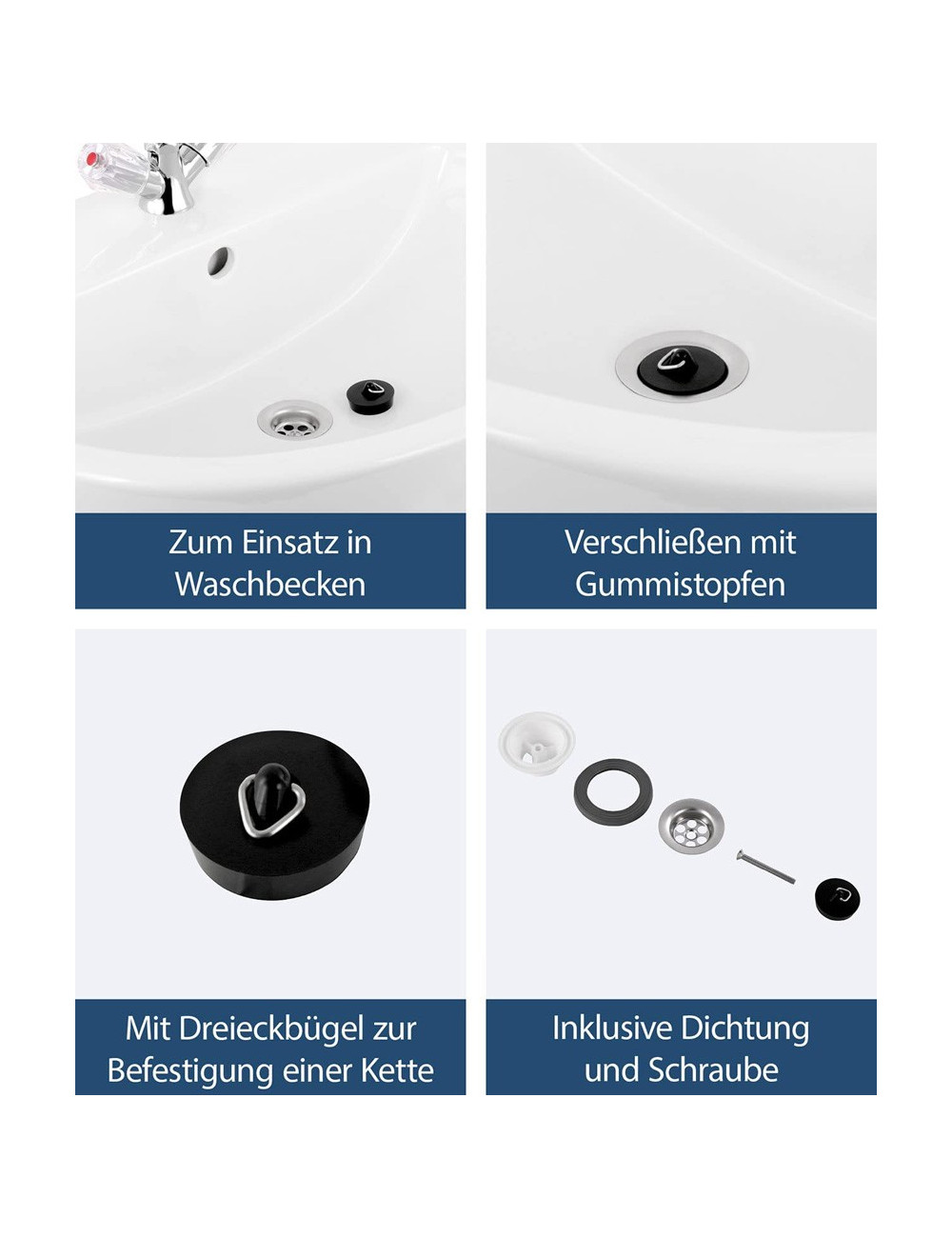 YOUTH SINK PLUG PLASTIC "1.1/4