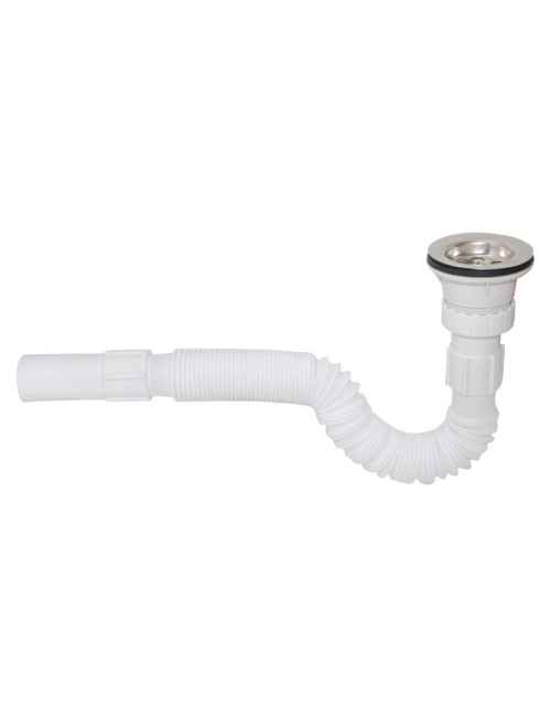 WASH BASIN SIPHON WITH PIPE AND DRAINER 1-1/4"