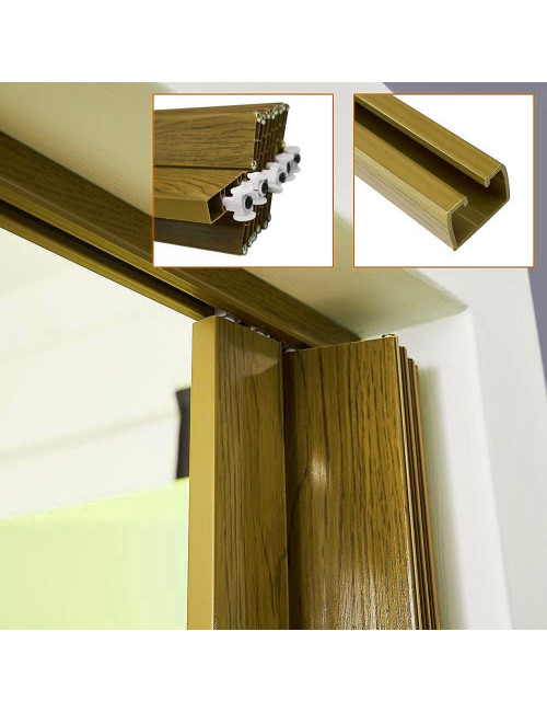 PVC FOLDING DOOR 100 x 210 CM OAK