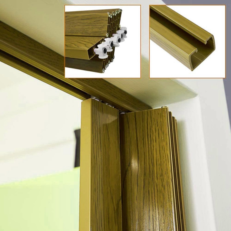 PVC FOLDING DOOR 100 x 210 CM CHERRY