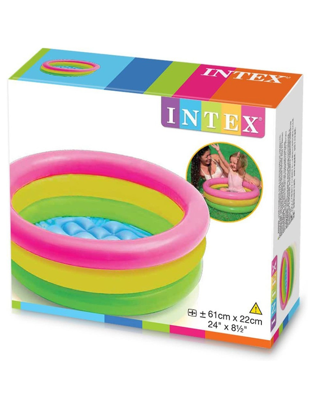 INTEX 57412CC حوض سباحة مدور 114 × 25 سانتي