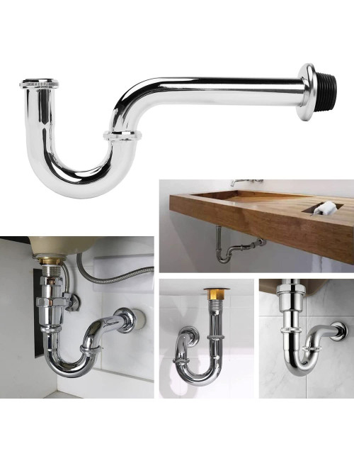 BASIN "S" TRAP WHITE