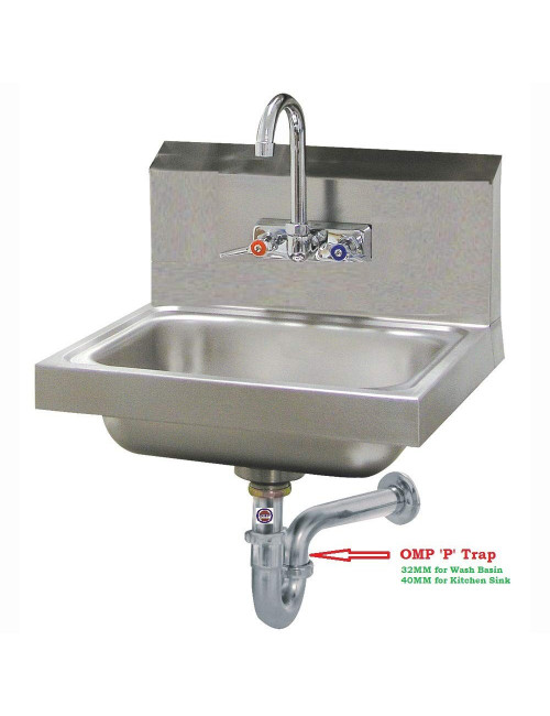 BASIN "S" TRAP WHITE