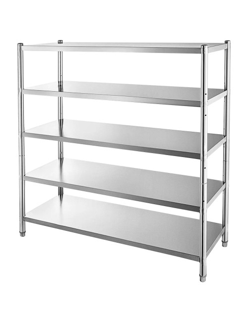 STEELLESS STEEL 5 LEVEL SHELF 0.6MM 1800 x 500 x 1800