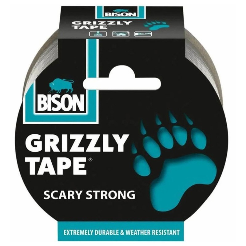 BISON CRIZZLY TAPE تيب رمادي 10 ملي