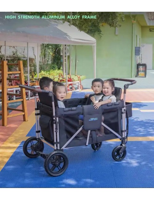 FW-07-ALUMINIUM ALLOY 4 SEATER BABY FOLDING CARAVAN WITH BRAKE