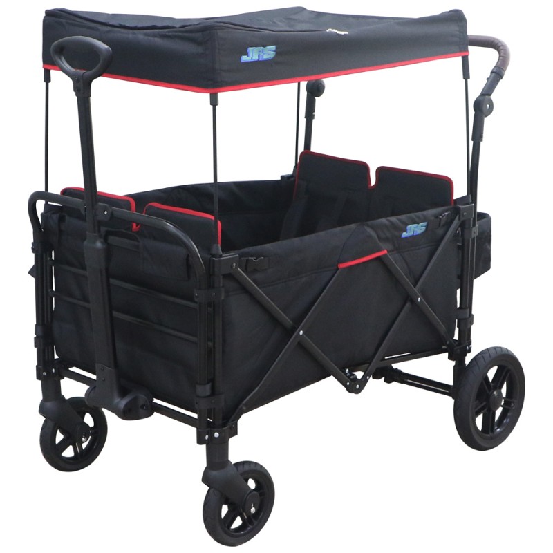 FW-07-IRON 4 SEATER BABY FOLDING CARAVAN WITH BRAKE