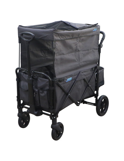 FW-07-IRON 2 SEATER BABY FOLDING CARAVAN WITH BRAKE