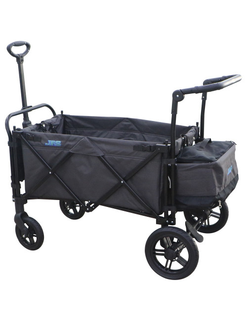 FW-07-IRON 2 SEATER BABY FOLDING CARAVAN WITH BRAKE