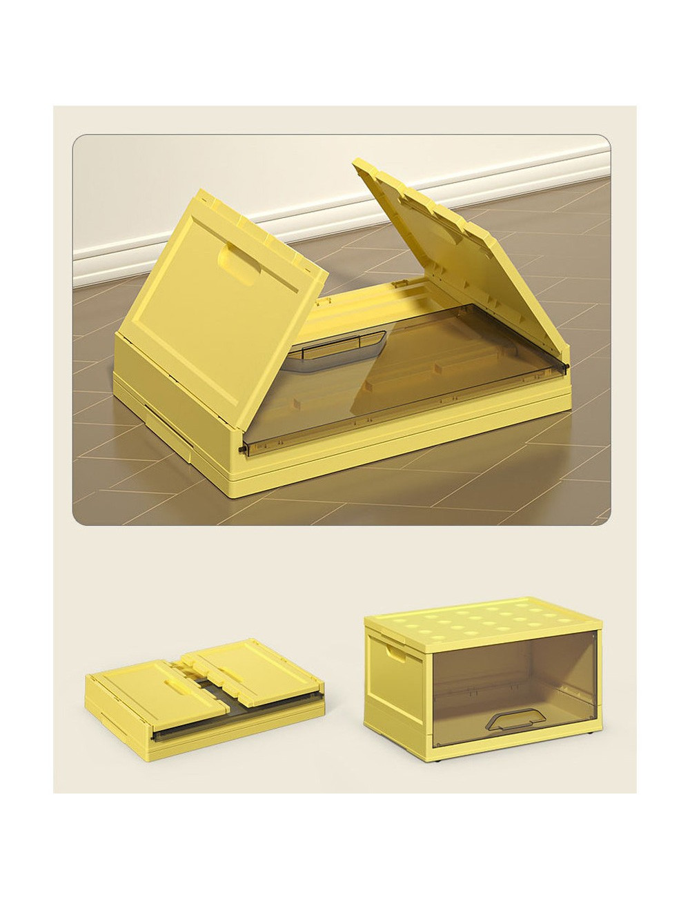 9519-CY FOLDING STORAGE BOX 48*33*27cm