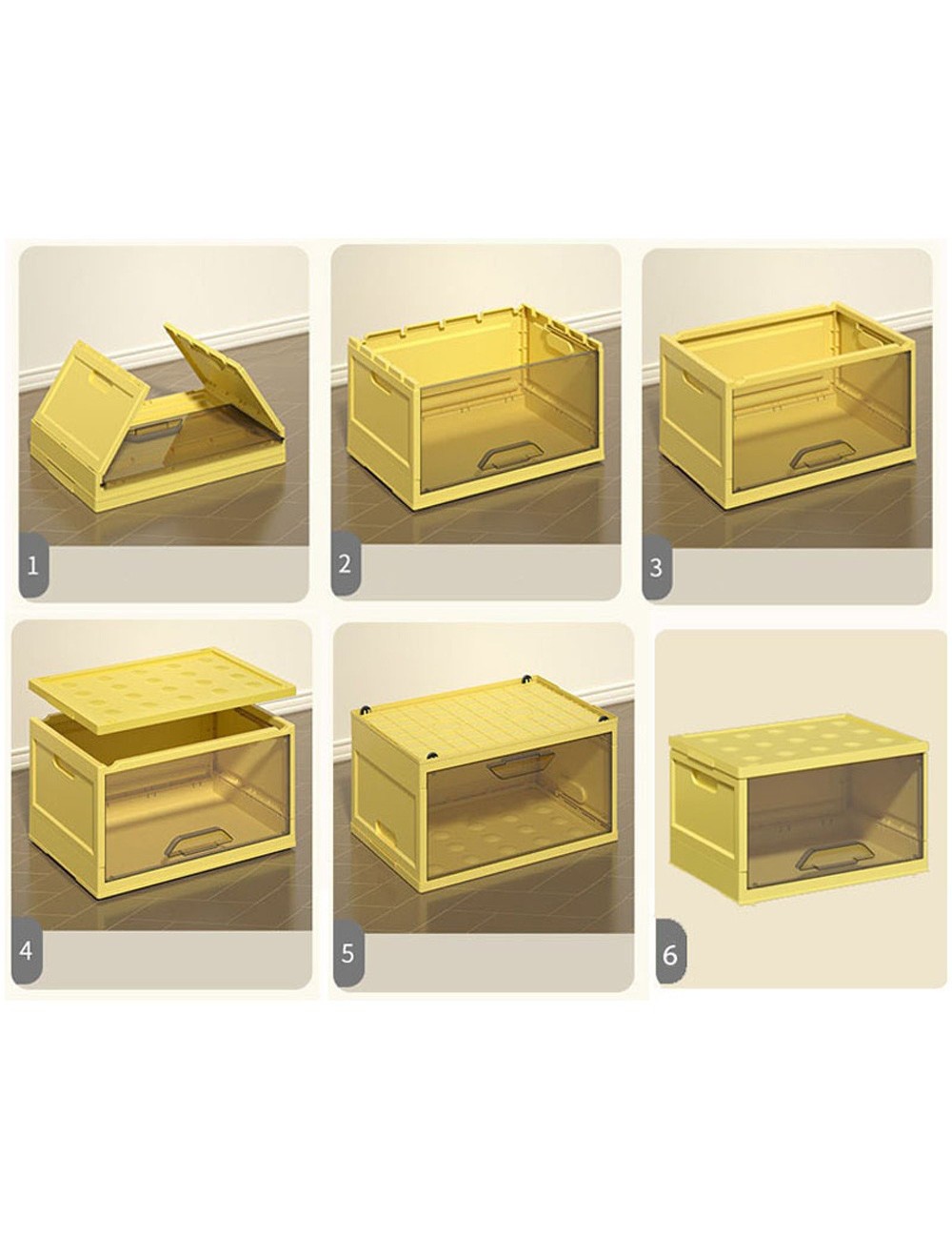9519-CY FOLDING STORAGE BOX 48*33*27cm