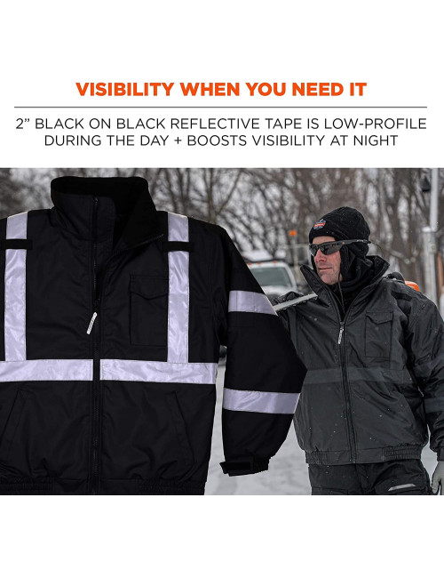 WINTER SAFETY JACKET BLACK XL H.D