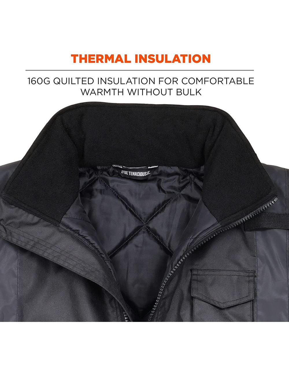 WINTER SAFETY JACKET BLACK XL H.D