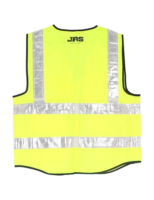 A-HEAVY DUTY SAFETY VEST OXFORD CLOTH 3 POCKETS + 1 CARD POCKET YELLOW XL