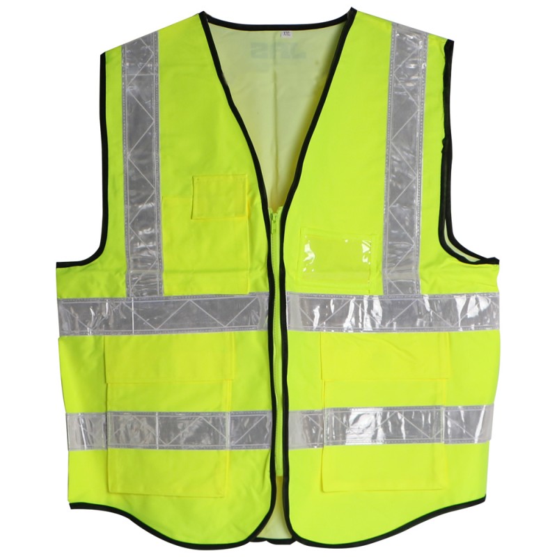 جاكيت سلامة اصفر 3 جيب A-HEAVY DUTY XXL