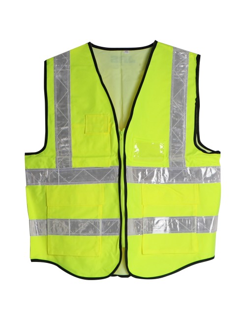 جاكيت سلامة اصفر 3 جيب A-HEAVY DUTY XXL
