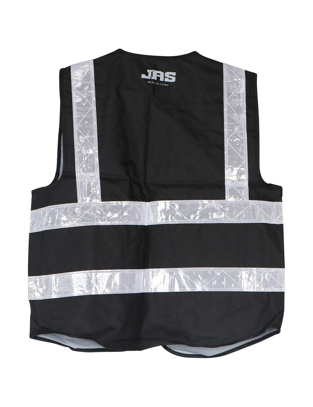 B-HEAVY DUTY SAFETY VEST OXFORD CLOTH 4 POCKETS BLACK L