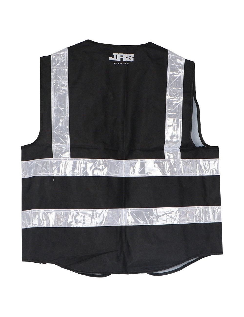 B-HEAVY DUTY SAFETY VEST OXFORD CLOTH 4 POCKETS BLACK XXL