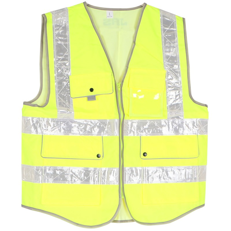جاكيت سلامة اصفر 4 جيب B-HEAVY DUTY L