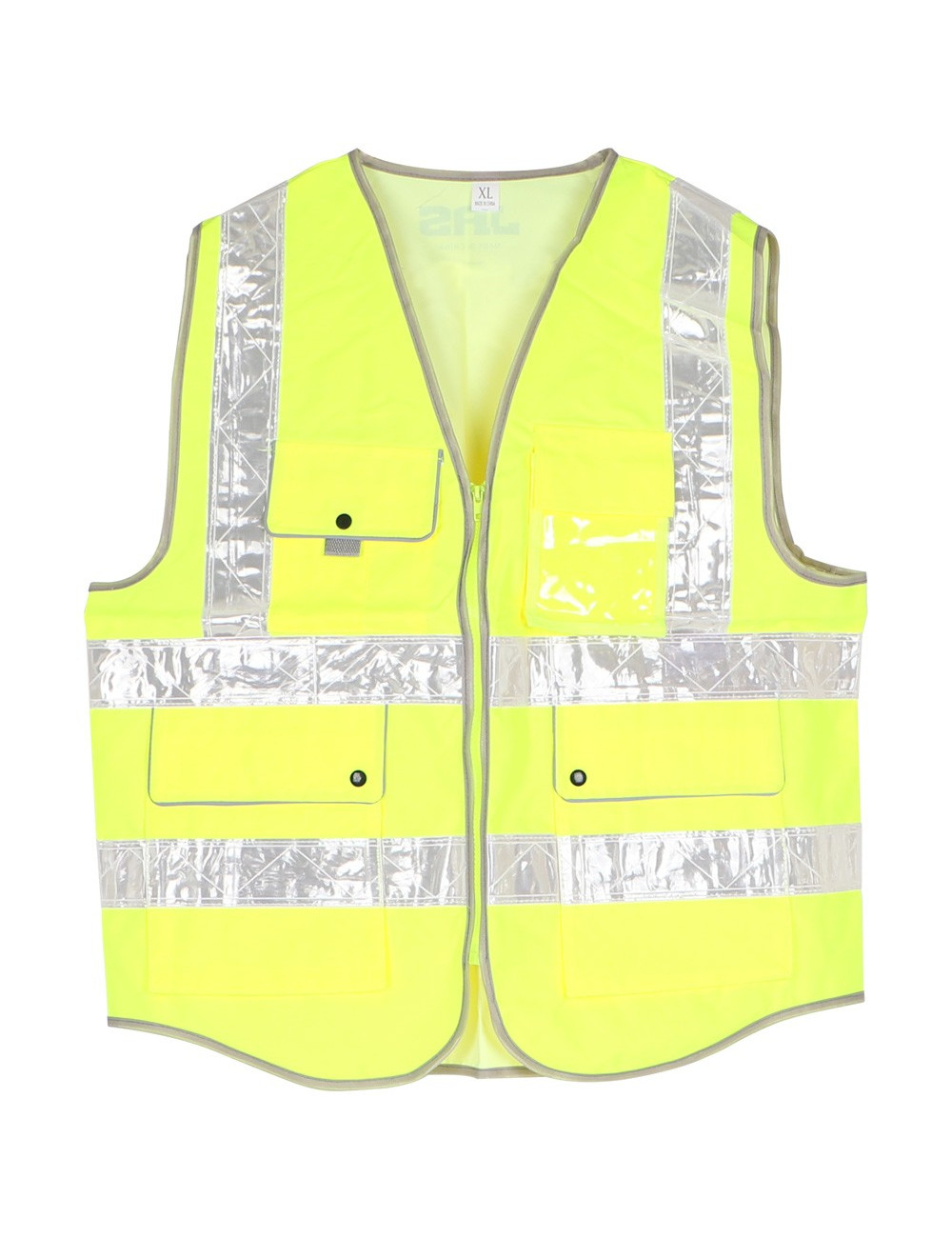 B-HEAVY DUTY SAFETY VEST OXFORD CLOTH 4 POCKETS YELLOW XL