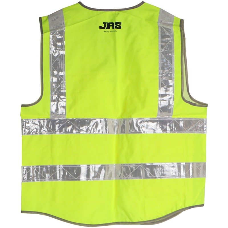 B-HEAVY DUTY SAFETY VEST OXFORD CLOTH 4 POCKETS YELLOW XXL