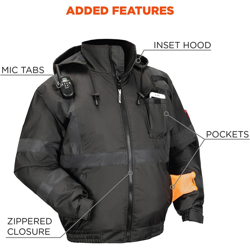 WINTER SAFETY JACKET BLACK XXL H.D