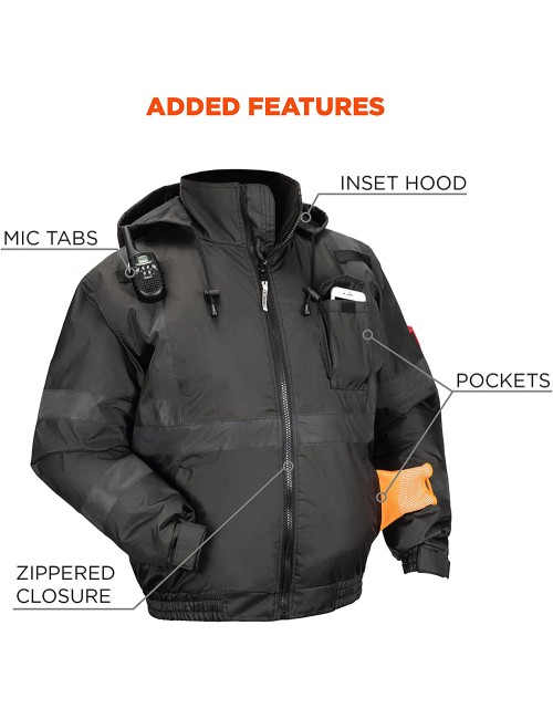 WINTER SAFETY JACKET BLACK XXL H.D