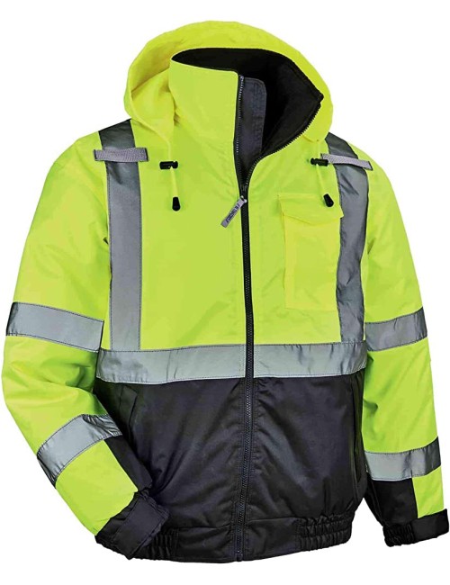 WINTER SAFETY JACKET YELLOW AND BLACK XXL H.D