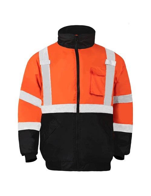 WINTER SAFETY JACKET ORANGE AND BLACK XXL H.D