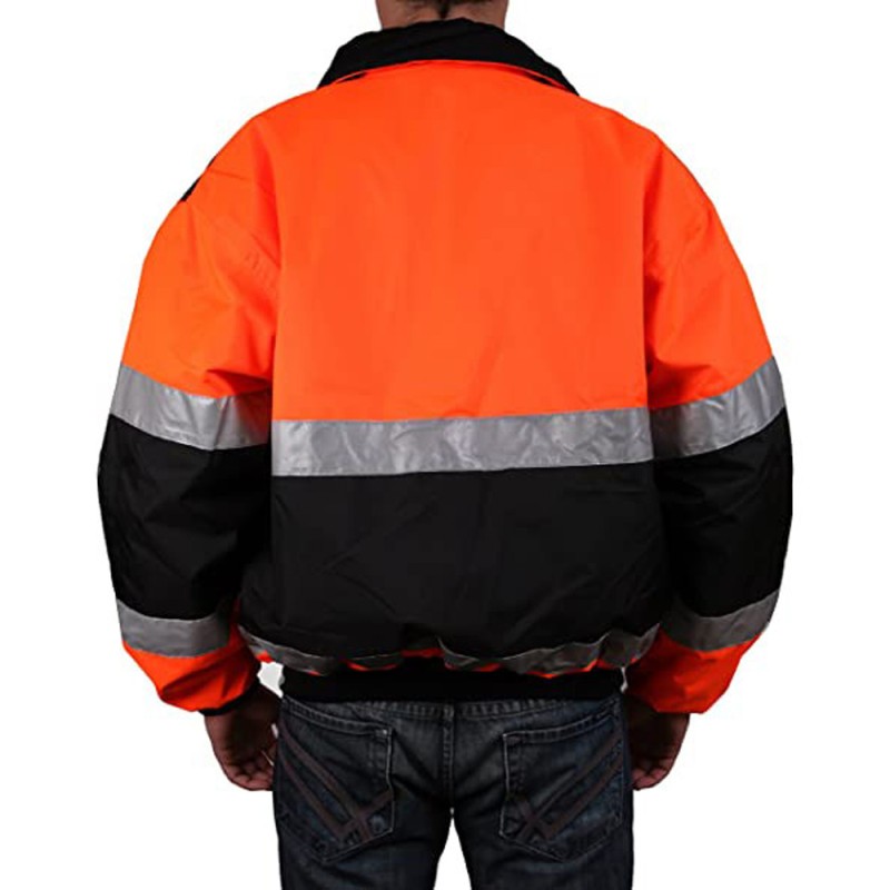 WINTER SAFETY JACKET ORANGE AND BLACK XXL H.D