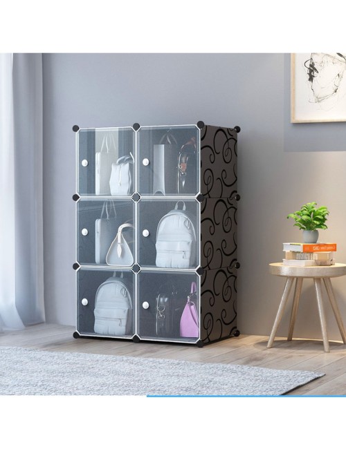 CMM-001 PORTABLE CLOTHES FOLDING STORAGE CABINET 75*47*111CM