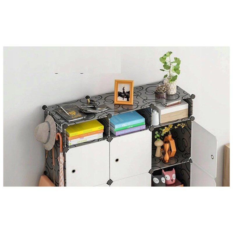 CMM-001 PORTABLE CLOTHES FOLDING STORAGE CABINET 75*47*111CM