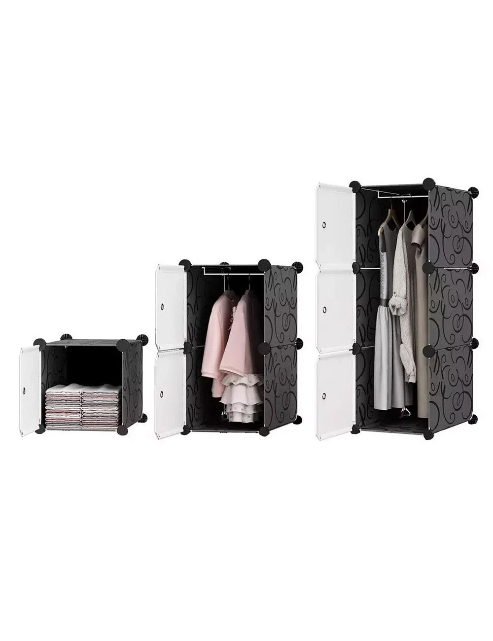 CMM-003 PORTABLE CLOTHES FOLDING STORAGE CABINET 111*47*165CM