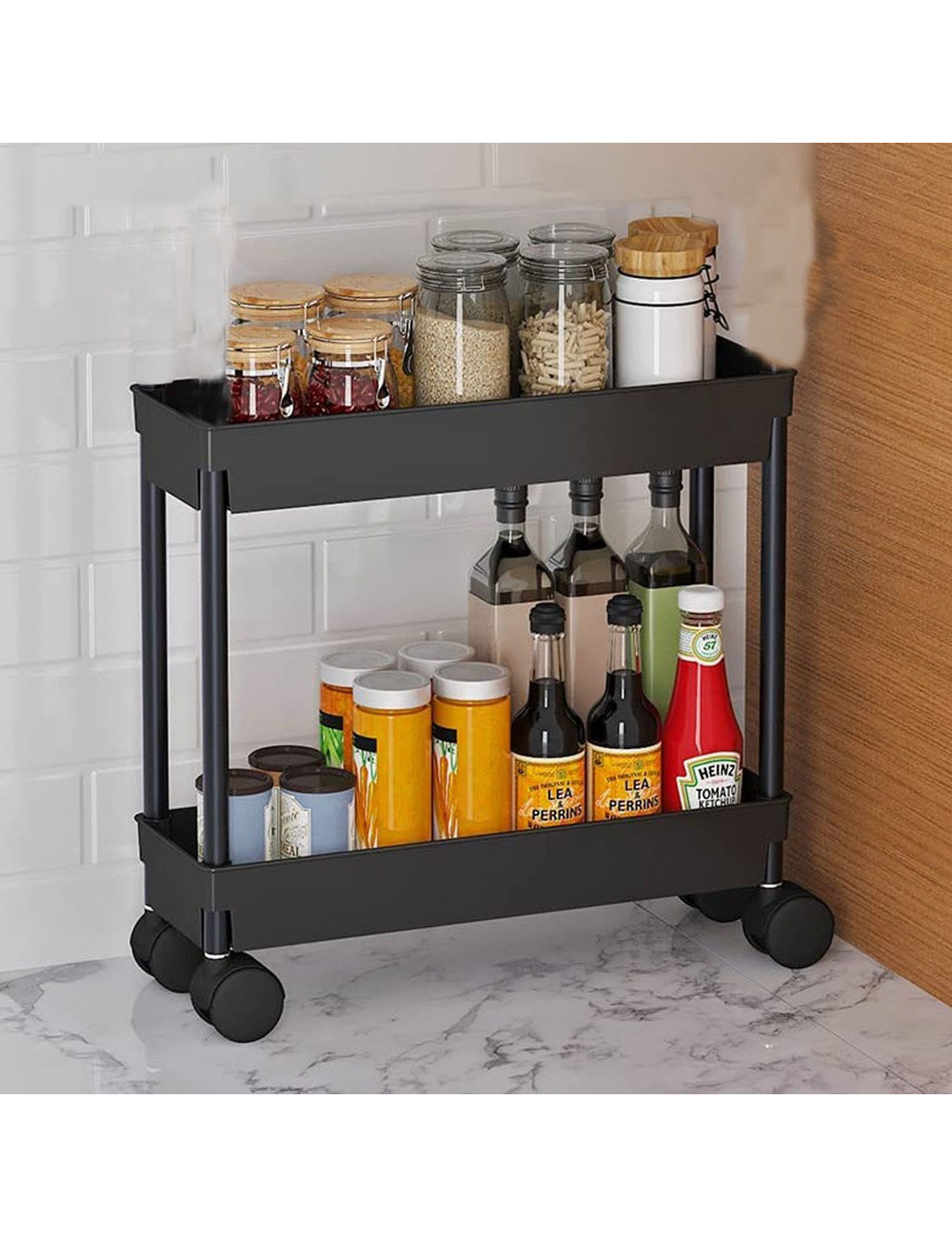 RBX-0002 2 TIER STORAGE RACK 36*23*41CM