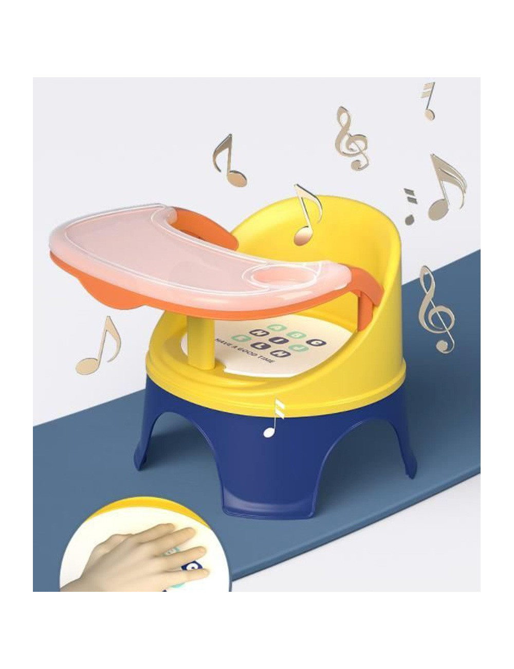 PORTABLE KIDS CHAIR WITH DINING TRAY 39*38CM