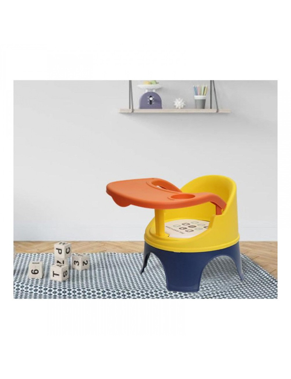PORTABLE KIDS CHAIR WITH DINING TRAY 39*38CM