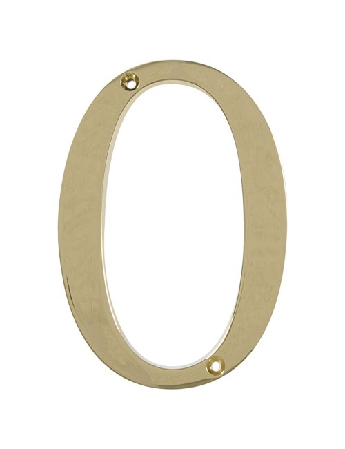 BRASS NUMBER 100MM (0 9 )
