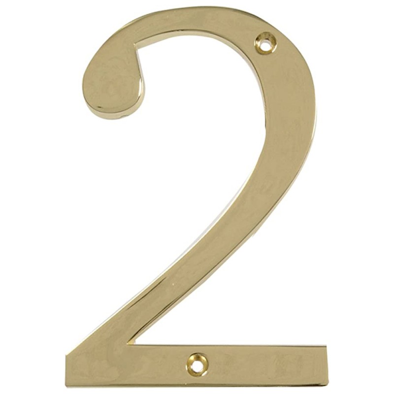 BRASS NUMBER 100MM (0 9 )