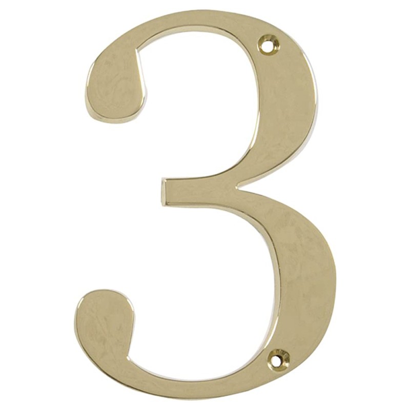 BRASS NUMBER 100MM (0 9 )