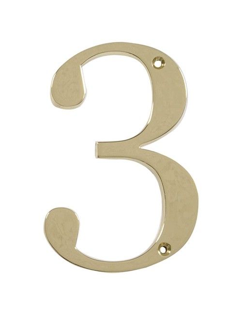 BRASS NUMBER 100MM (0 9 )