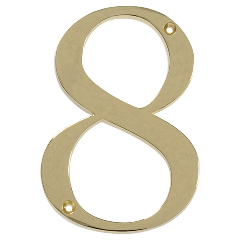 BRASS NUMBER 100MM (0 9 )