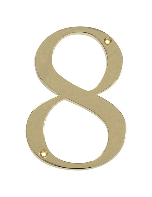 BRASS NUMBER 100MM (0 9 )